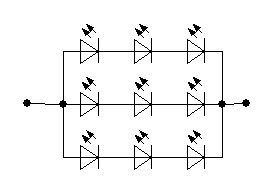Схема соединения светодиодов GL-05-09-350