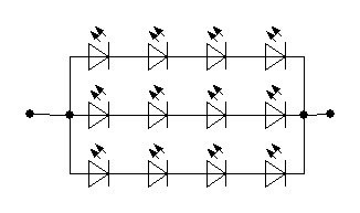 Схема соединения светодиодов GL-05-12-350